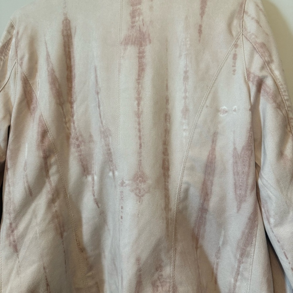 BNWT Blank NYC 70s Bohemian Hippie Style Soft Suede Blush Pink Women’s Jacket - Picture 4 of 11